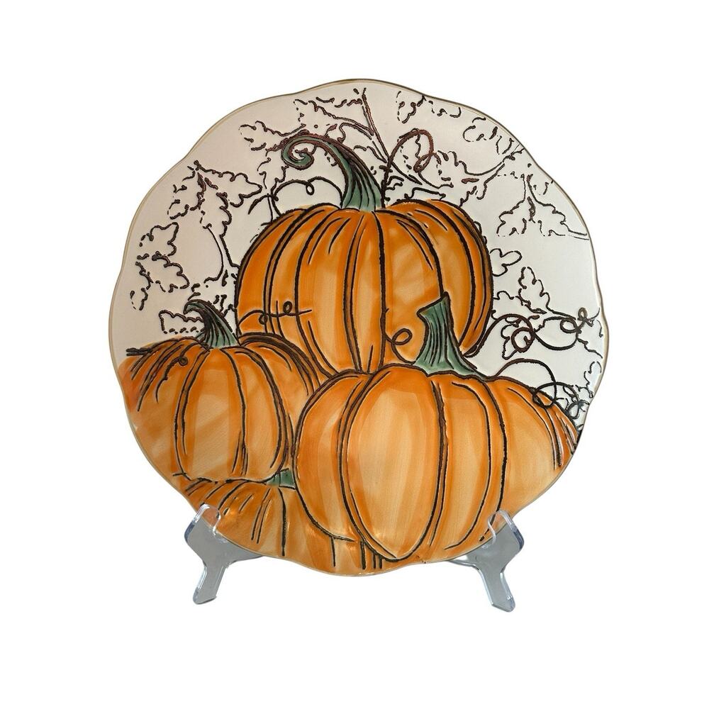 ELI+ANA Spectrum Designz Pumpkin Appetizer Plate Fall Halloween Replacement